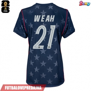 Lacne Ženy Futbalové dres Spojené štáty Timothy Weah #21 MS 2026 Krátky Rukáv - Preč